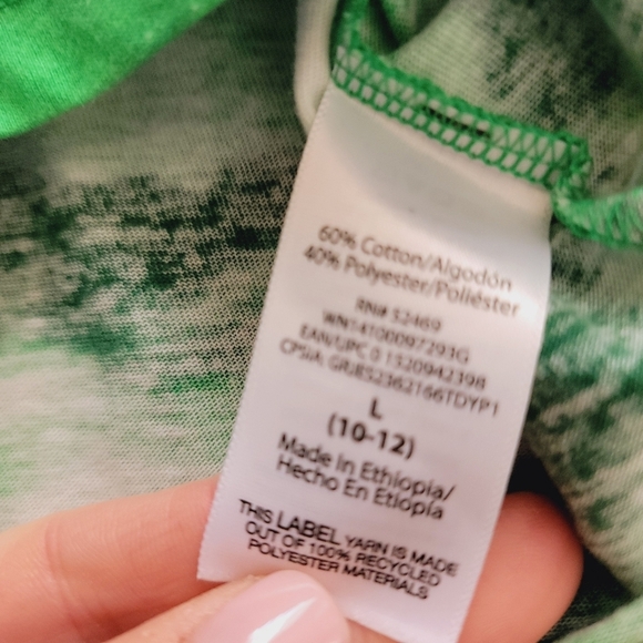 St. Padddy's Tie Dye Shirt 10-12 - Picture 4 of 8